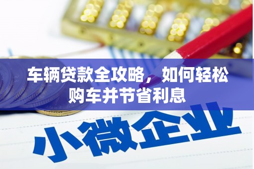 赵县车辆贷款全攻略，如何轻松购车并节省利息