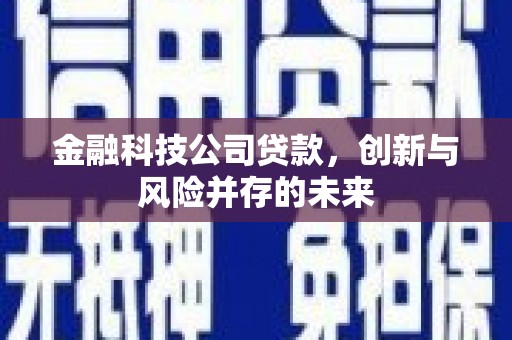 弓长岭金融科技公司贷款，创新与风险并存的未来