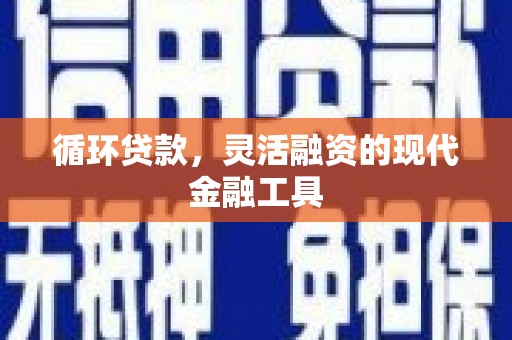 镇远循环贷款，灵活融资的现代金融工具