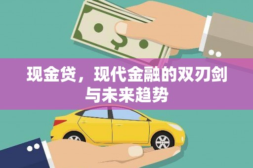 永平现金贷，现代金融的双刃剑与未来趋势