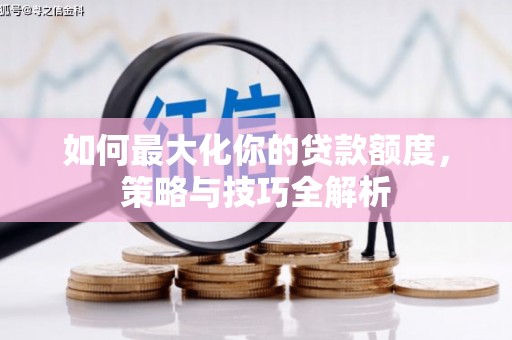 东阿如何最大化你的贷款额度，策略与技巧全解析