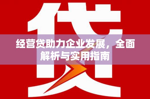 安远经营贷助力企业发展，全面解析与实用指南