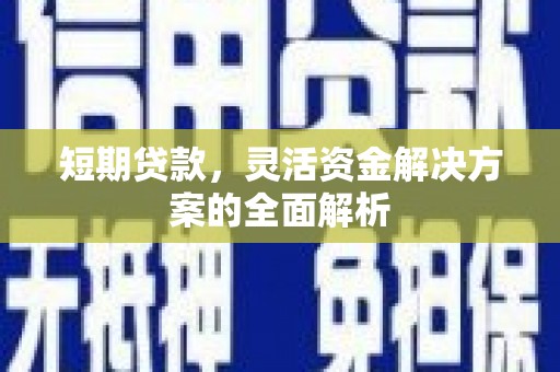 亭湖短期贷款，灵活资金解决方案的全面解析