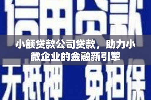乌兰察布小额贷款公司贷款，助力小微企业的金融新引擎