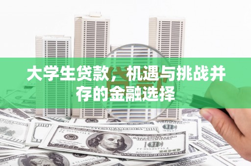 大石桥大学生贷款，机遇与挑战并存的金融选择