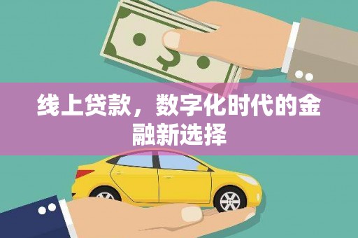 毕节线上贷款，数字化时代的金融新选择