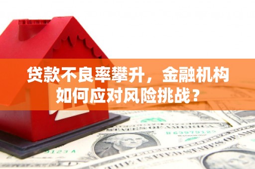 常州贷款不良率攀升，金融机构如何应对风险挑战？