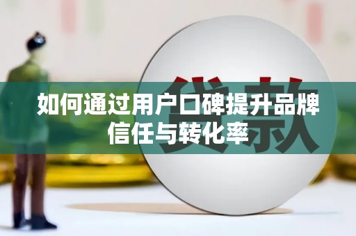 大武如何通过用户口碑提升品牌信任与转化率