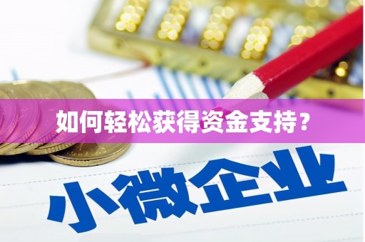 台儿庄如何轻松获得资金支持？
