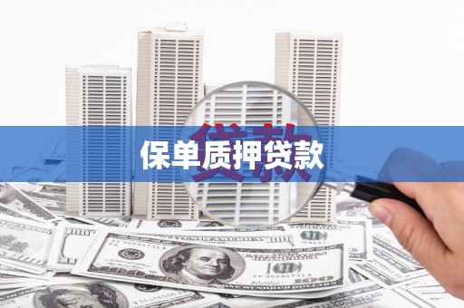 资溪保单质押贷款