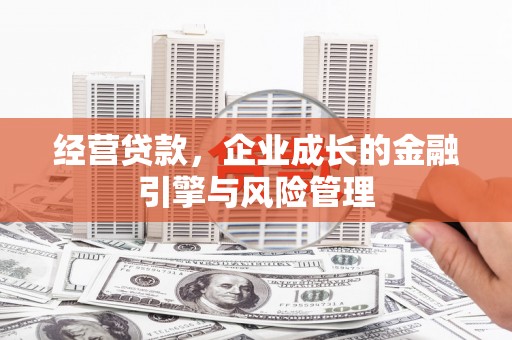 文安经营贷款，企业成长的金融引擎与风险管理